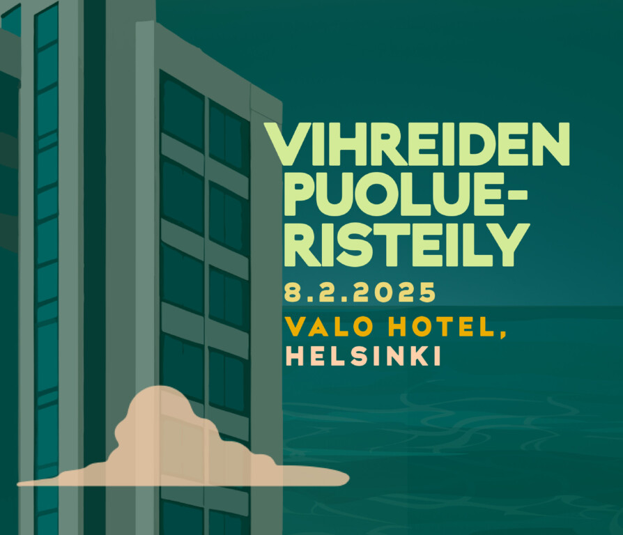 Vihreiden puolueristeily 8. helmikuuta